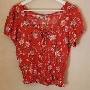 American Eagle Outfitters short sleeve blouse, size S